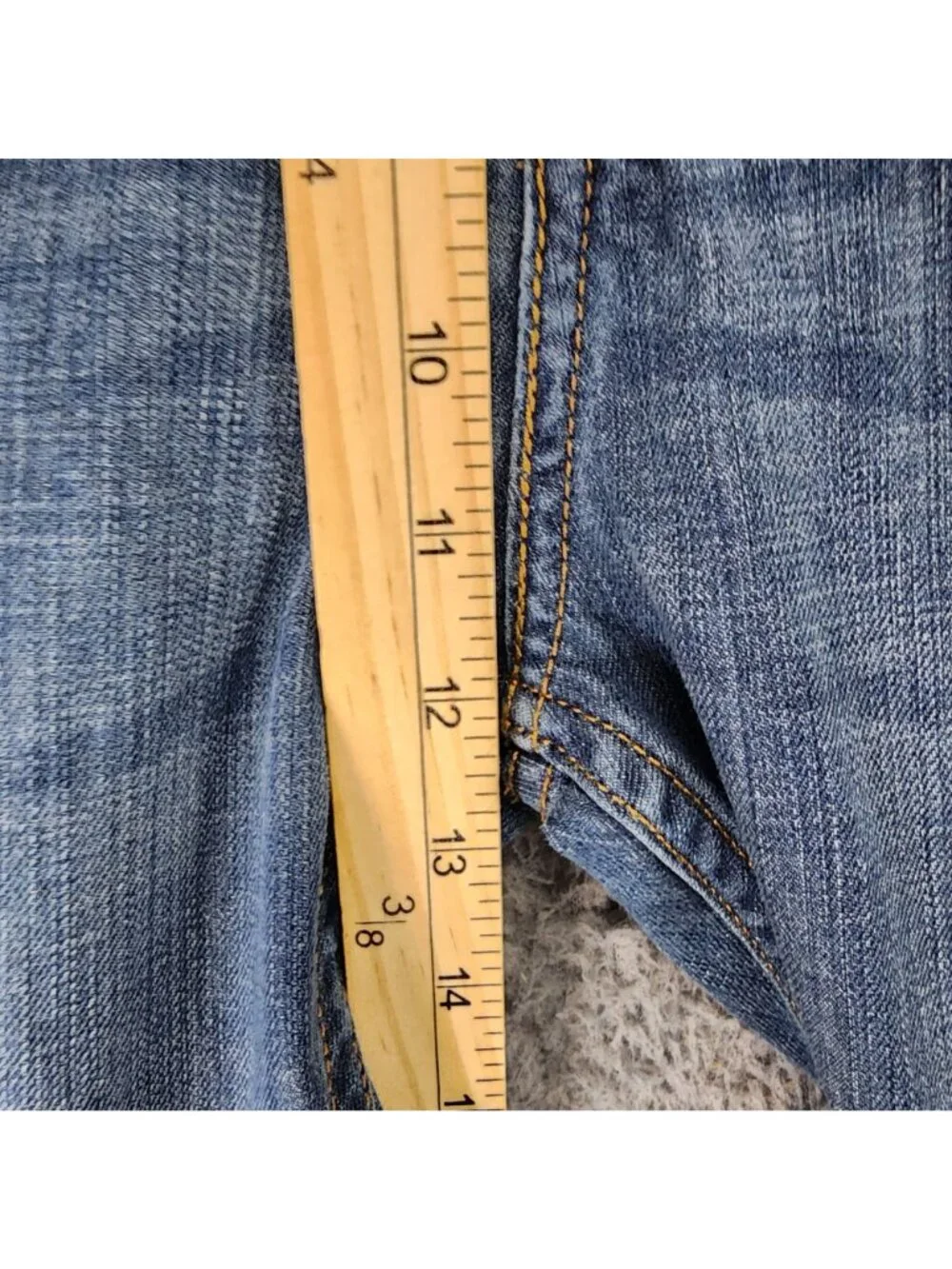 Levis Jeans Mens 36x34 Blue 505 Cotton Denim Regular Fit Straight Leg *Read*